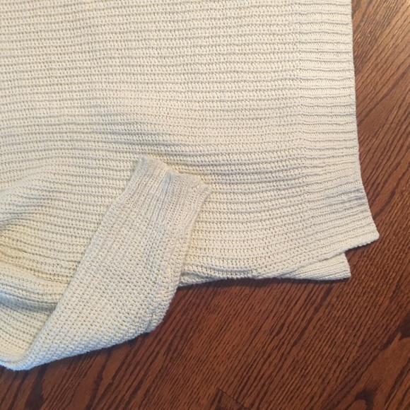 Lauren Jeans Co. Cream chunky Knit Pullover turtleneck Quality sweater sz M - Picture 3 of 8
